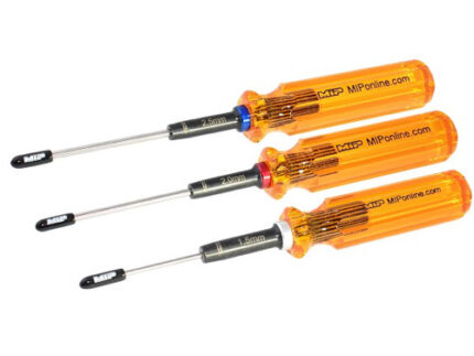 MIP Hex Driver Wrench Set Gen 2, Metric (3), 1.5mm, 2.0mm, & 2.5mm