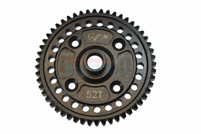 GPM SLE052TS BK Hauptzahnrad 52T aus 4140 Carbonstahl Schwarz Sledge – Bild 1