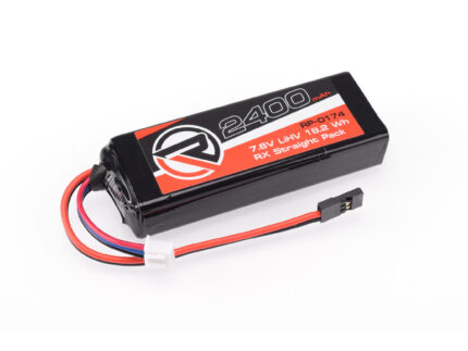 RUDDOG 2400mAh 7.6V LiHV RX Straight Pack