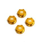 TKR5116BY – Wheel Nuts (T Logo, 17mm, serrated, YELLOW ano, M12x1.0, 4pcs)