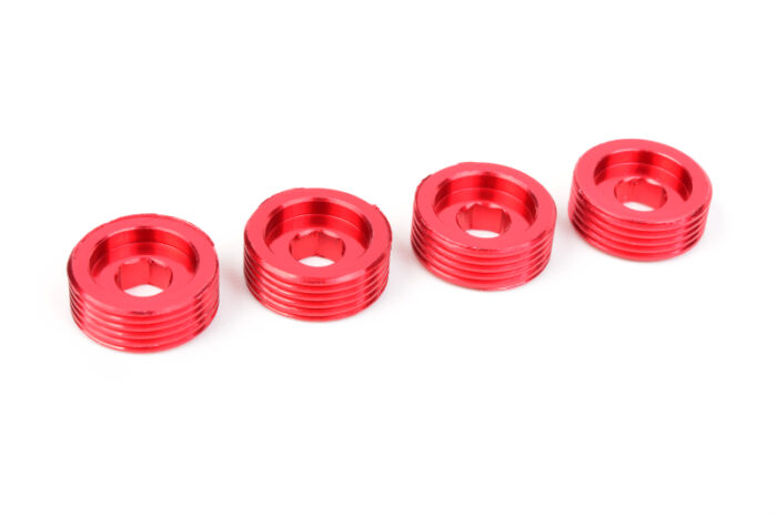 Team Corally - Pivot Ball Adjusting Nut - Aluminum - 4 Stück