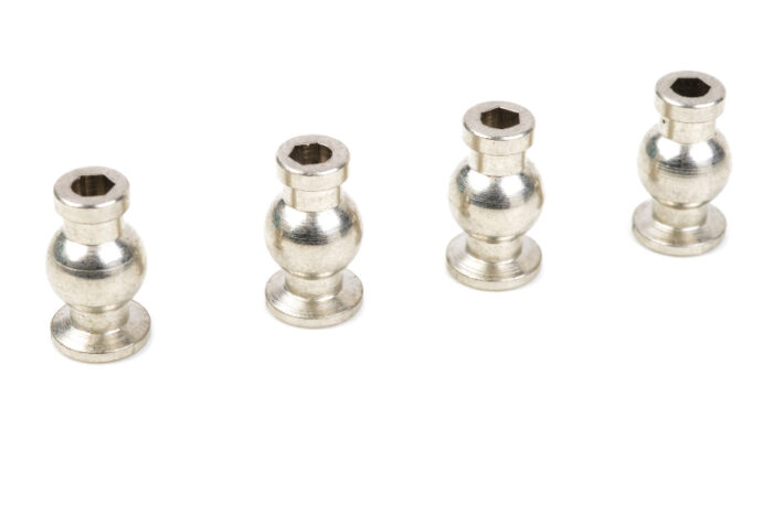 Team Corally - Ball Shouldered - 6.8mm - Steel - 4 Stück