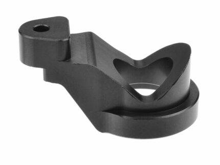 Team Corally - Servo Saver Steering Arm - 7075 T6 - Hard Anodised - Black - 1 pc