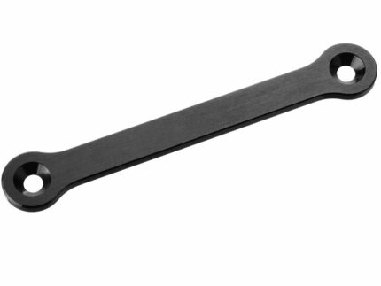 Team Corally - Steering Rack - Dual Stiffener - Swiss Made 7075 T6 - 2mm - Hard Anodised - Black - Made in Italy - 1 pc