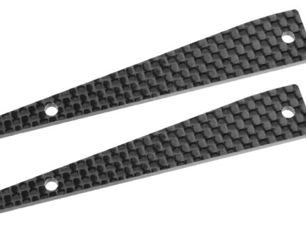 Team Corally - Suspension arm stiffener - Upper Front - Left/Right - Graphite 2mm - 2 pc
