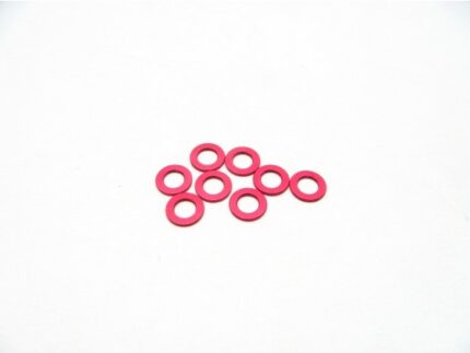 Hiro Seiko 3mm Alloy Spacer Set (0.5mm) [Red]