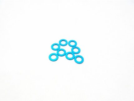 Hiro Seiko 3mm Alloy Spacer Set (0.5mm) [T-Blue]