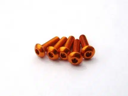 Hiro Seiko Alloy Hex Socket Button Head Screw M3x10 [Orange] ( 5 pcs)