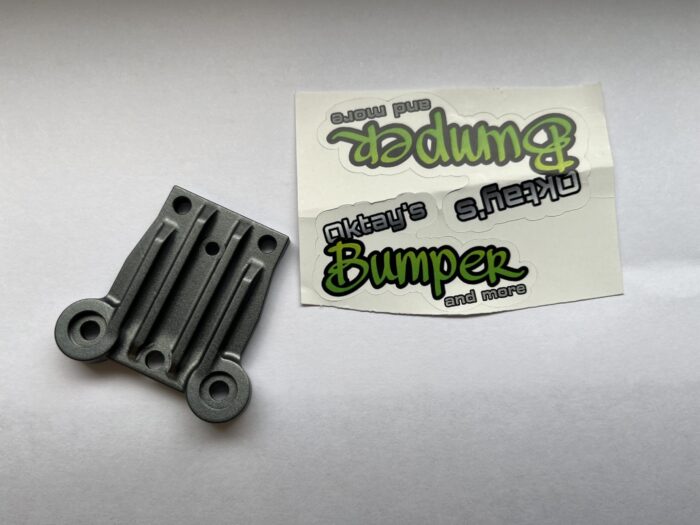 Oktay Topplate Tekno MT410 -7075 Aluminium-grau eloxiert