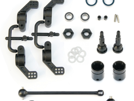 TKR1951X – M6 Driveshafts and Hub Carriers (2WD Electric Slash/Nitro Rustler/Nitro or Electric Stampede, rear)