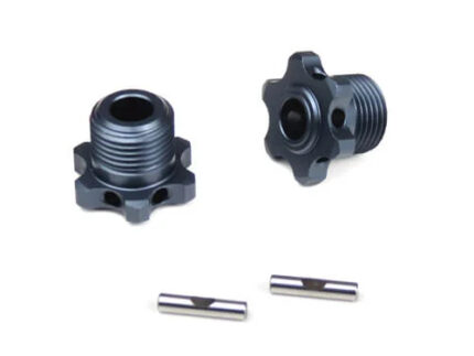 TKR5569 – 17mm Narrow Wheel Hubs (for TKR5580 axles, lightened, w/pins, 2pcs)