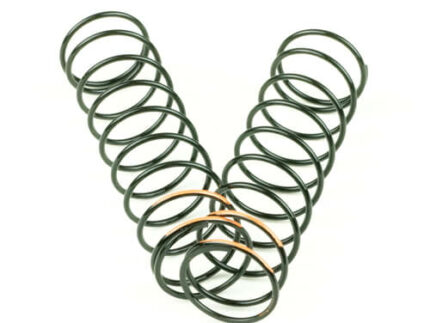 TKR6033B – Shock Spring Set (rear, 1.5 x 9.75T, 3.71lb/in, 83mm, orange)