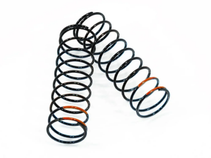 TKR6033D – Shock Spring Set (1.5 x 9.75T, 3.71lb/in, 73mm, orange)