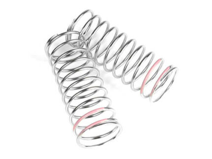TKR6103-LF Shock Spring Set (front, 1.6×11.0, 3.82lb/in, 57mm, pink)