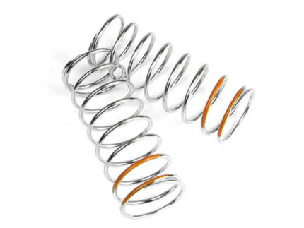 TKR6106-LF Shock Spring Set (front, 1.6×9.0, 4.91lb/in, 57mm, orange)