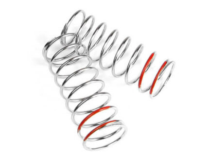 TKR6107-LF Shock Spring Set (front, 1.6×8.5, 5.29lb/in, 57mm, red)