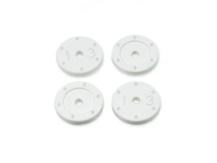 TKR6137 – Shock Piston Set (flat/flat, all 16mm shocks, 6×1.3, 4pcs)