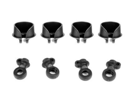 TKR6140C-Locking Shock Rod End and Spring Perch Set (updated 2019, 16mm shocks-vorher TKR6140B)
