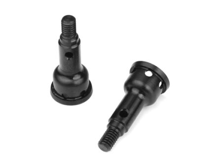 TKR6573F-Stub Axles (front, hardened steel, EB410, 2pcs)