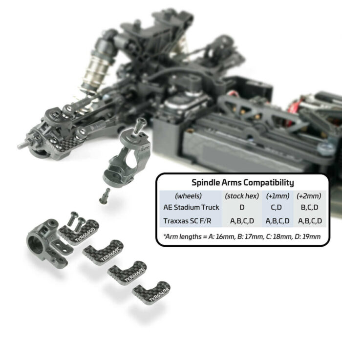 TKR6669D-Spindle Arms (L/R, EB/ET410, requires TKR6553X, Type D)