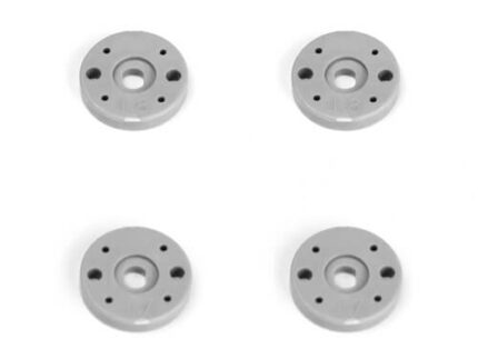 TKR6705-Shock Piston Set (2×1.7, 2×1.8, flat/flat, 13mm, 4pcs)