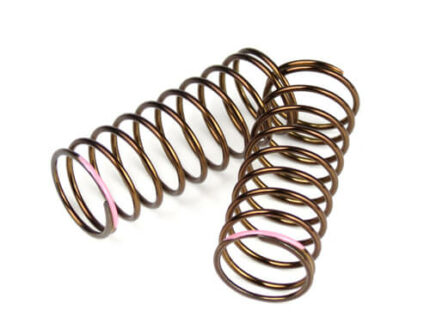 TKR7233-Shock Spring Set (front, 1.4×10.125, 3.61lb/in, 50mm, pink)