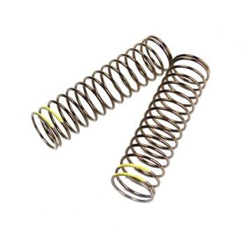 TKR8772-LF Shock Spring Set (rear, 1.6×15.3, 2.59lb/in, 85mm, yellow)