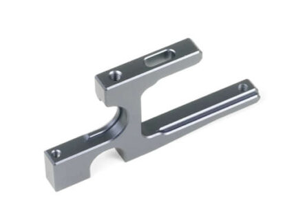 TKR9010-Split Center Diff Mount (7075, gun metal ano, EB/ET48 2.0)