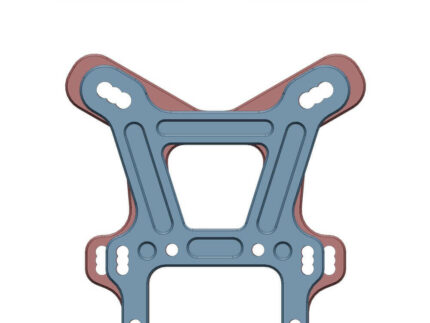 TKR9268D – Shock Tower (front, lightened, 7075 CNC, GM ano, EB/NB48 2.x)