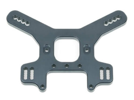 TKR9269S-Shock Tower (rear, short, 7075 CNC, gun metal ano, EB/NB48 2.0)