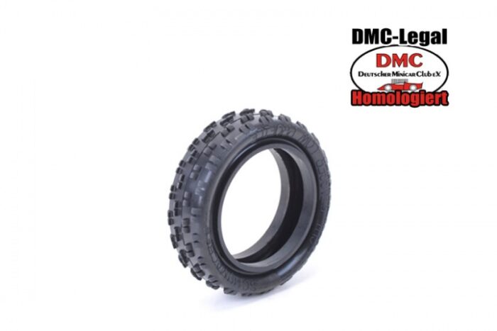 U6775-1:10 Schumacher Cut Stagger - 2WD Frontreifen -Low Profile- silber (2)