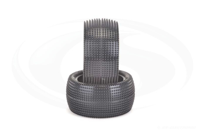 1:10 Schumacher Cactus - Rear - 2 & 4WD Komplettrad verklebt - Gelb, 12mmHex - EOS / Mibos 2017/18-