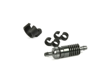 Sprit & Abgas Sinterfilter & Kühler Grau (inkl. Halter & 2x