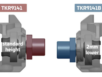 TKR9141B – Adjustable Ackerman Spindles (-2mm, EB/NB 2.1, requires TKR9057B)